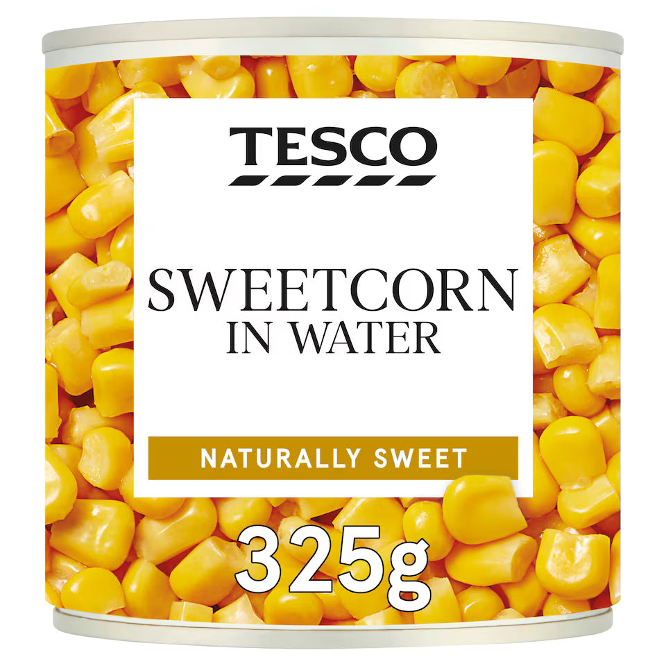 Tesco Naturally Sweet Sweetcorn, 325g