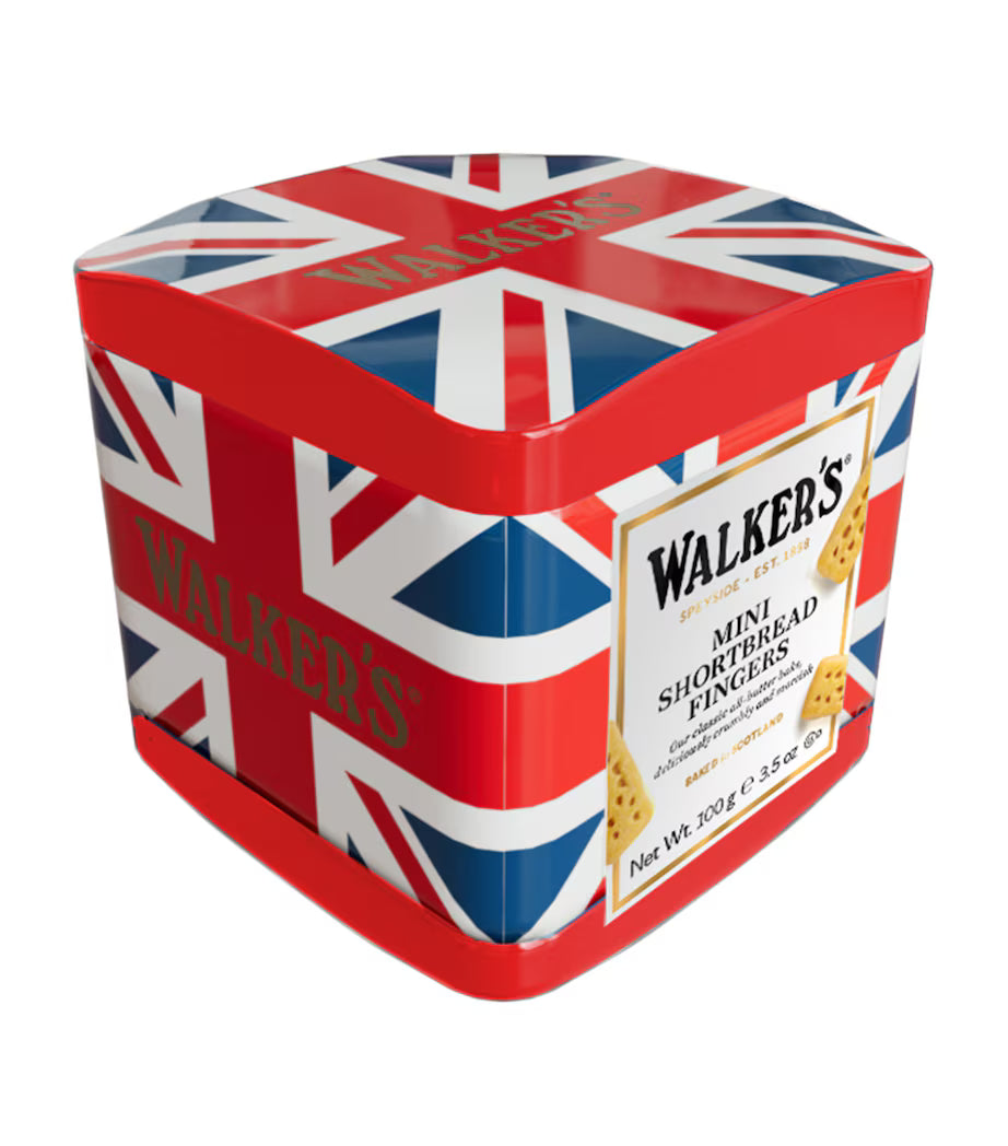 Walkers Mini Shortbread Fingers Union Jack Tin - 100g