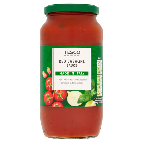 Tesco Red Lasagne Pasta Sauce, 500g