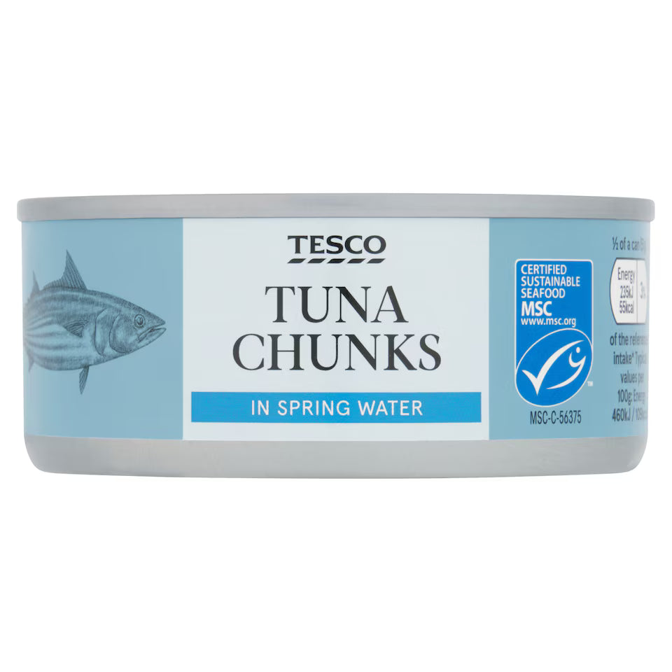 Tesco Tuna Chunks In Spring Water, 145g