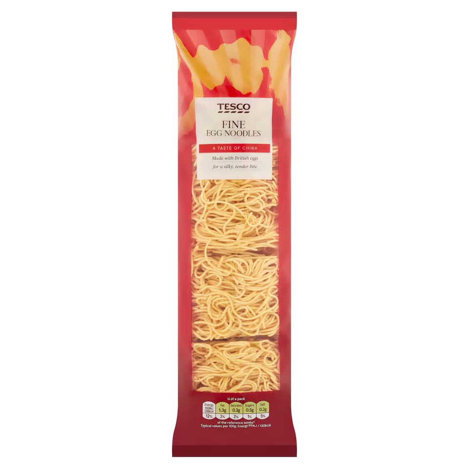 Tesco Fine Egg Noodles, 250g