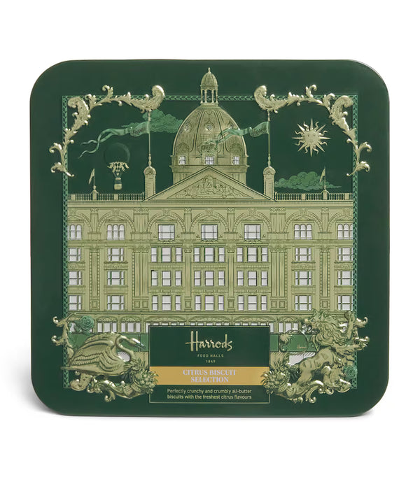 Harrods Citrus Biscuit Selection Tin 300g