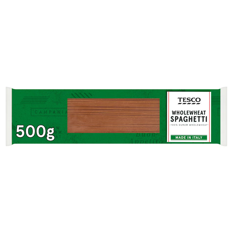 Tesco Whole Wheat Spaghetti, 500g