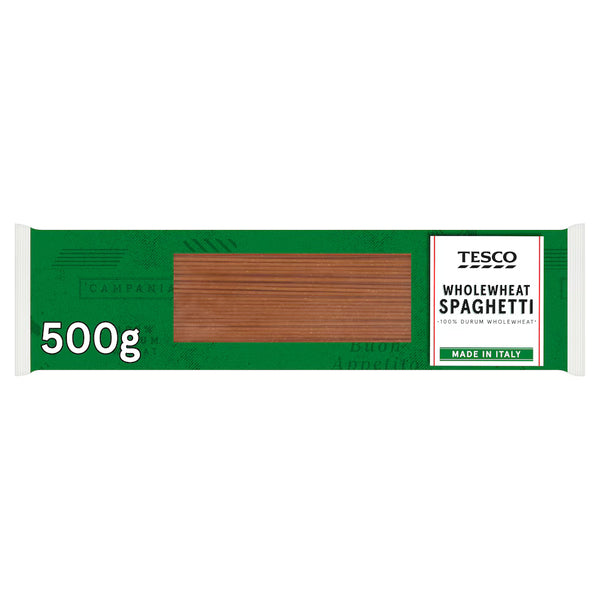 Tesco Whole Wheat Spaghetti, 500g