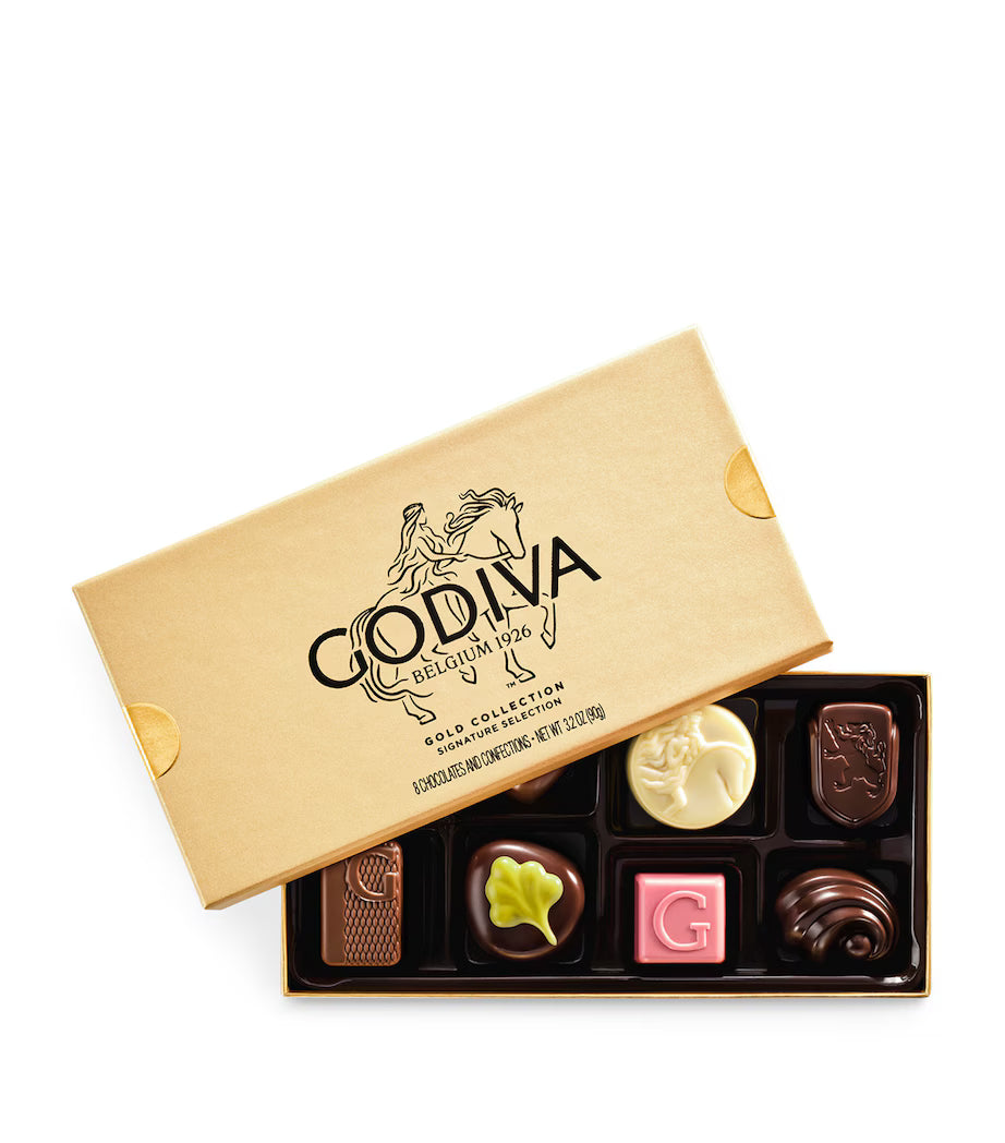 Godiva Gold Collection 8-Piece Selection Gift Box 90g