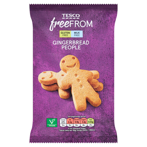 Tesco Free From Gingerbread People, 154g