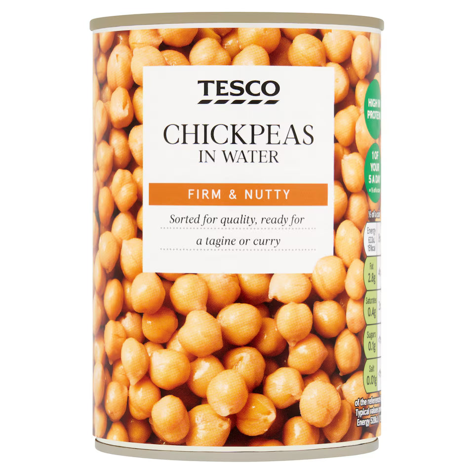 Tesco Chickpeas In Water, 400g