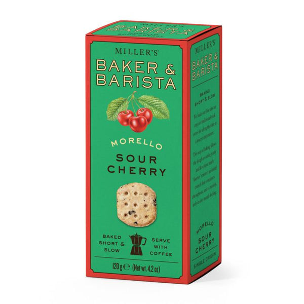 Baker & Barista Morello Sour Cherry Biscuits 120g