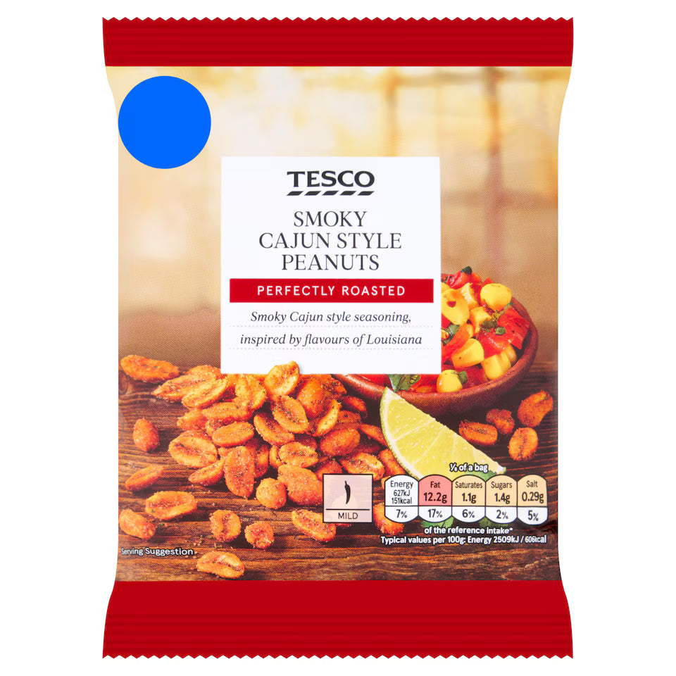 Tesco Smoky Cajun Peanuts, 200g