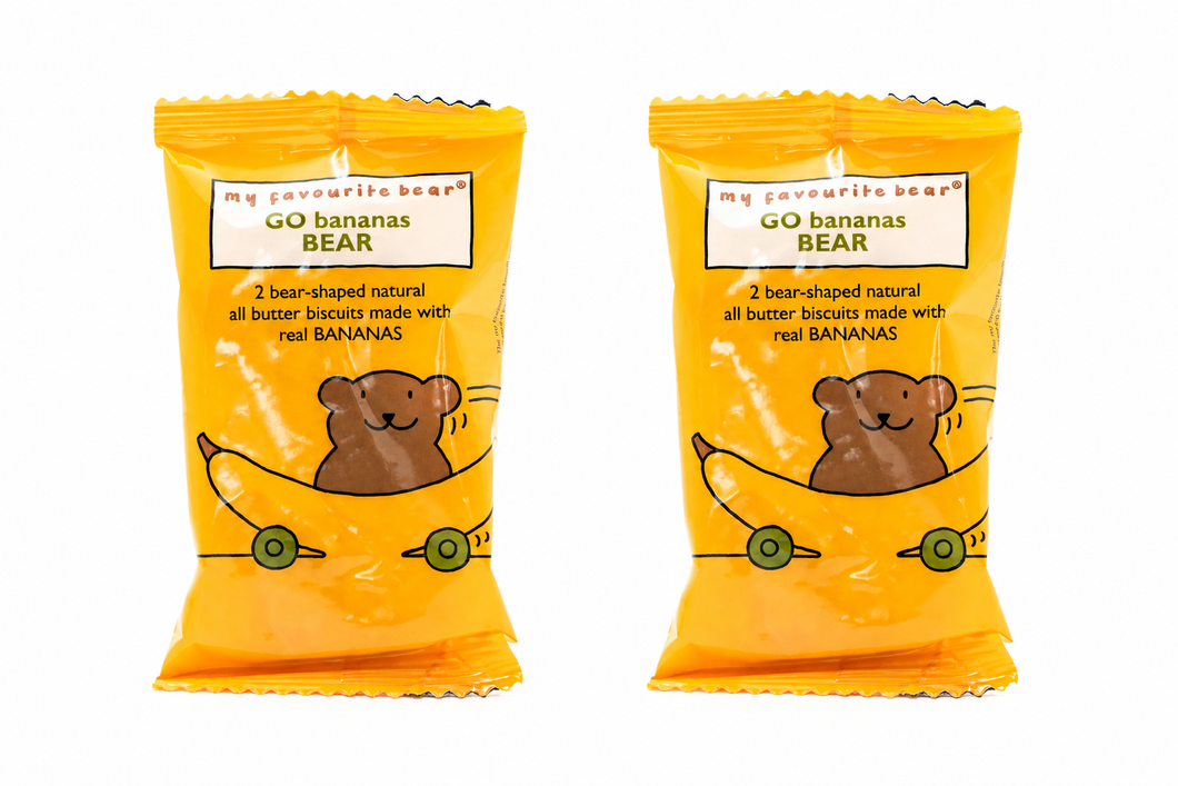 Artisan Biscuits My Favourite Bear Banana Bear Biscuits - Twin Pack 25g