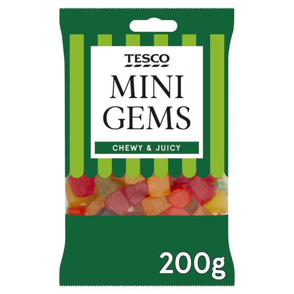 Tesco Mini Gems Sweets, 200g