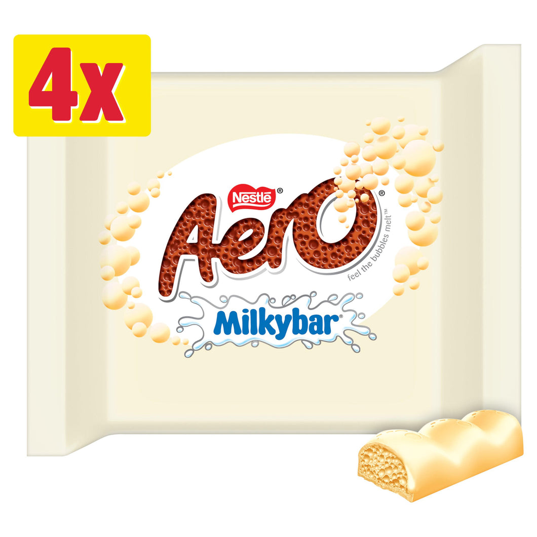 AERO Milkybar White Chocolate Multipack 4 Pack 108g