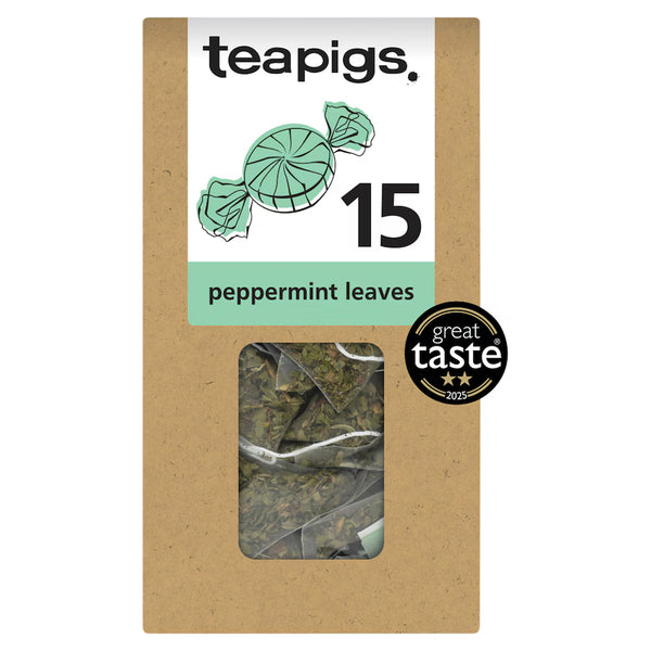 Teapigs 15 Peppermint Leaves Tea Temples, 30g
