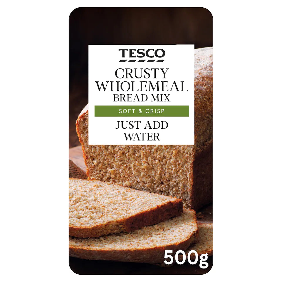 Tesco Crusty Wholemeal Bread Mix, 500g