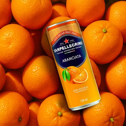 San Pellegrino Sparkling Beverage - Aranciata (Orange) 330Ml