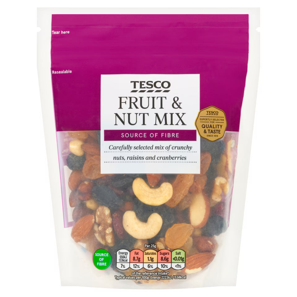 Tesco Fruit And Nut Mix 200G