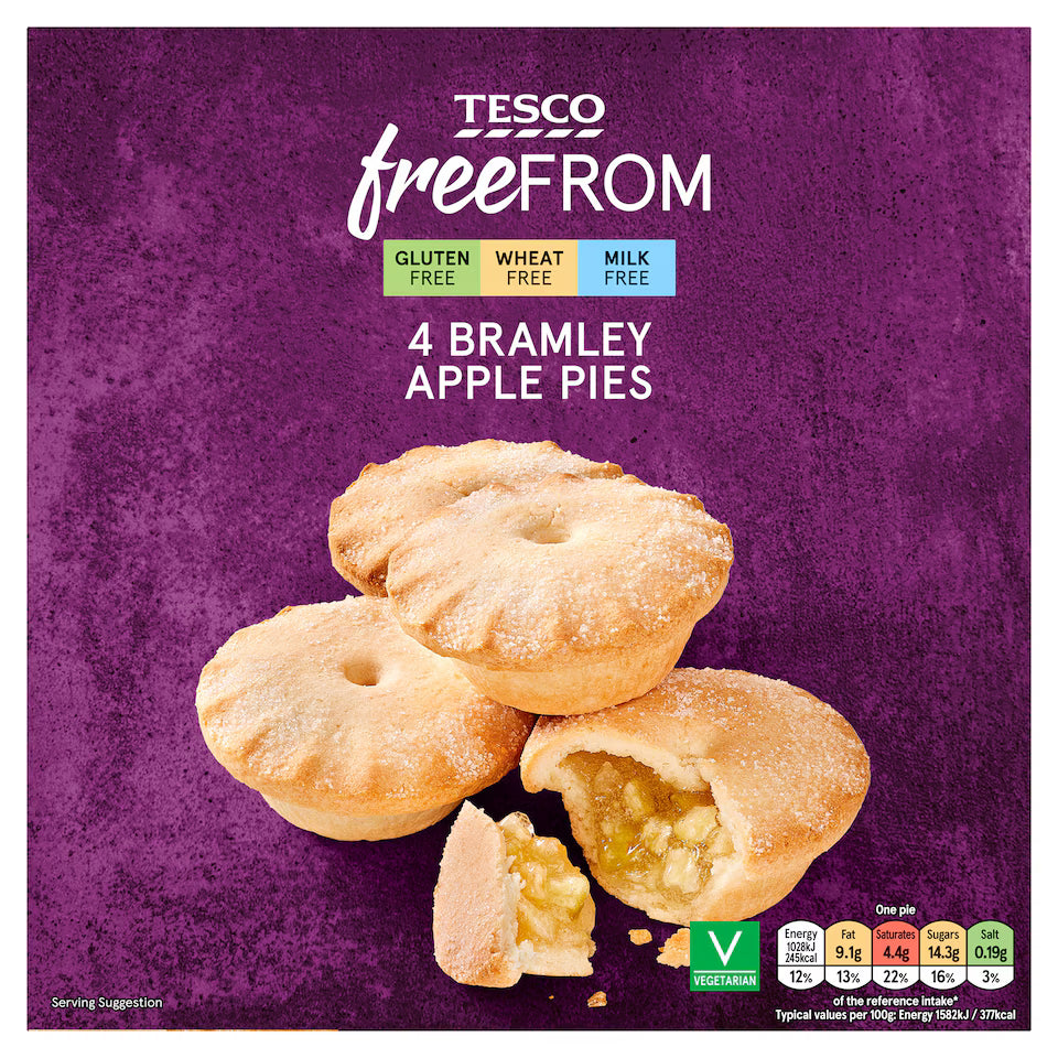 Tesco Free From Bramley Apple Pies