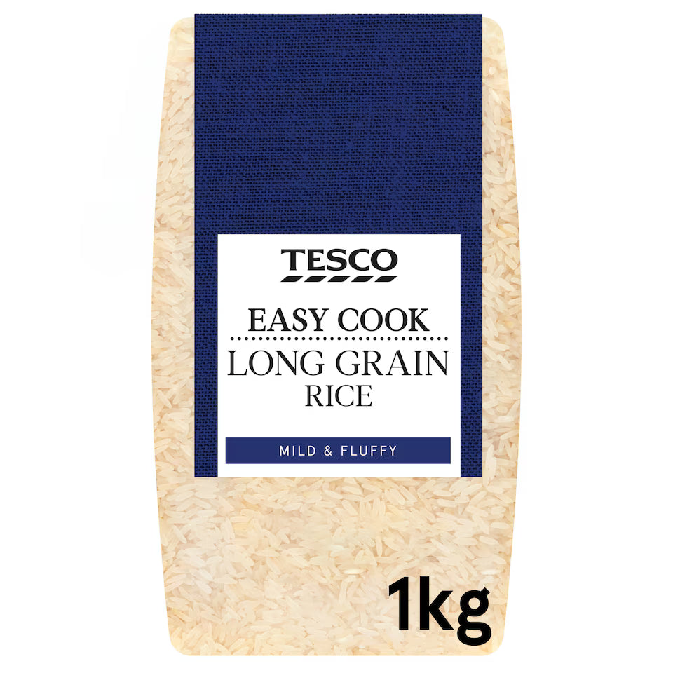 Tesco Easy Cook Long Grain Rice, 1kg