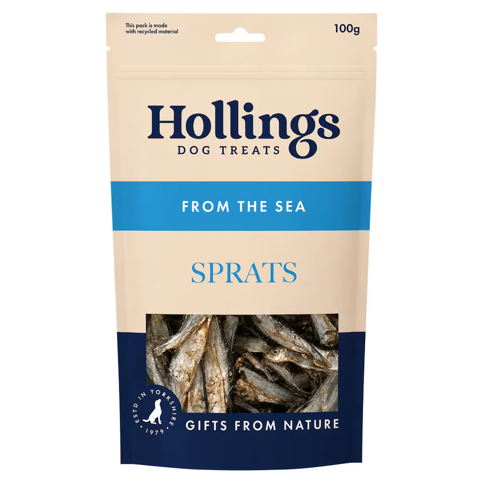 Hollings Dog Treats Sprats 100g