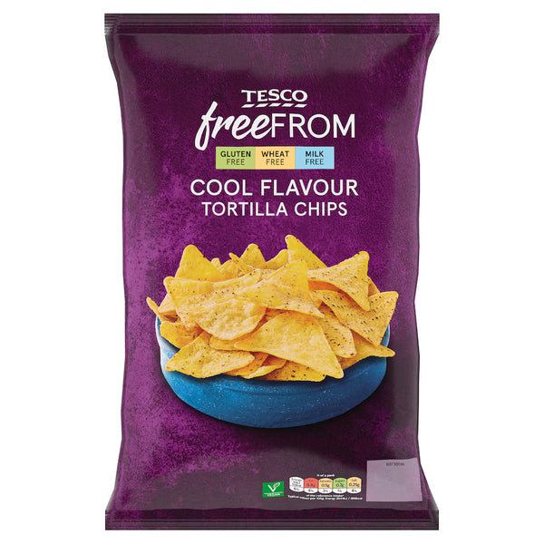 Tesco Free From Cool Flavour Tortilla Chips, 200g