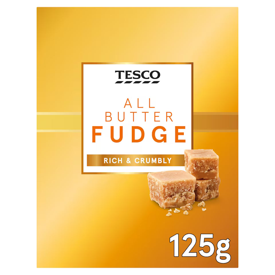 Tesco All Butter Fudge, 125g