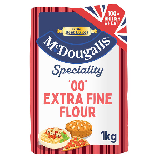 McDougalls Speciality '00' Extra Fine Premium Plain Flour, 1kg