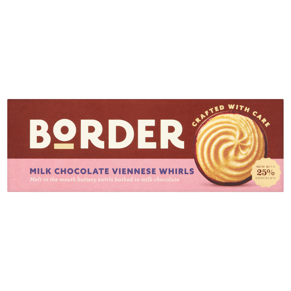Border Biscuits Milk Chocolate Viennese Whirls 150g