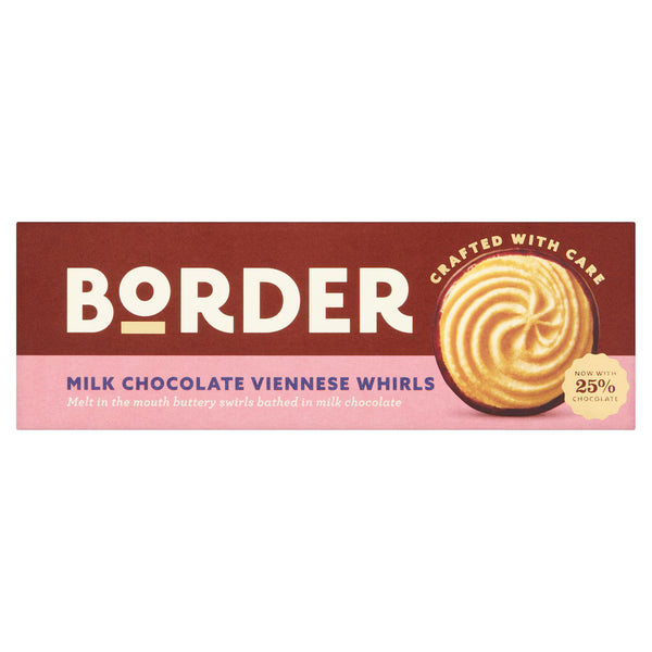 Border Biscuits Milk Chocolate Viennese Whirls 150g