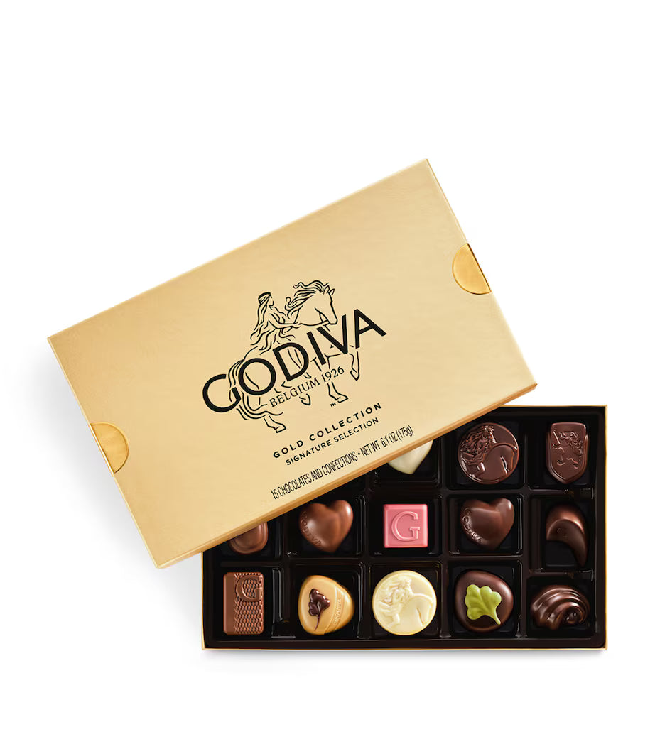 Godiva Gold Collection 15-Piece Selection Gift Box 175g