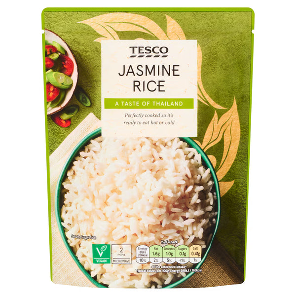 Tesco Microwave Jasmine Rice, 250g
