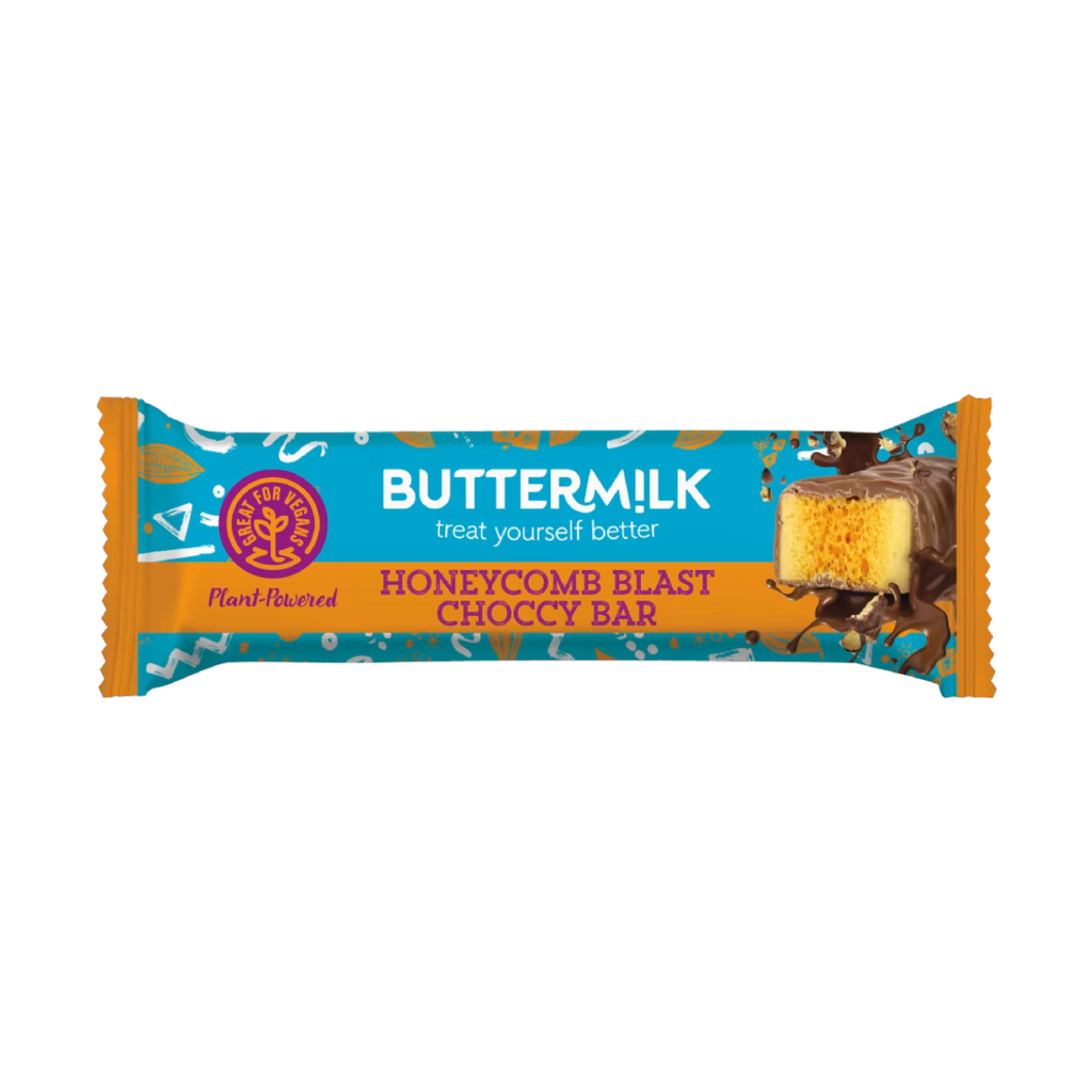 Buttermilk Plant-Powered Honeycomb Blast Choccy Bar 45g