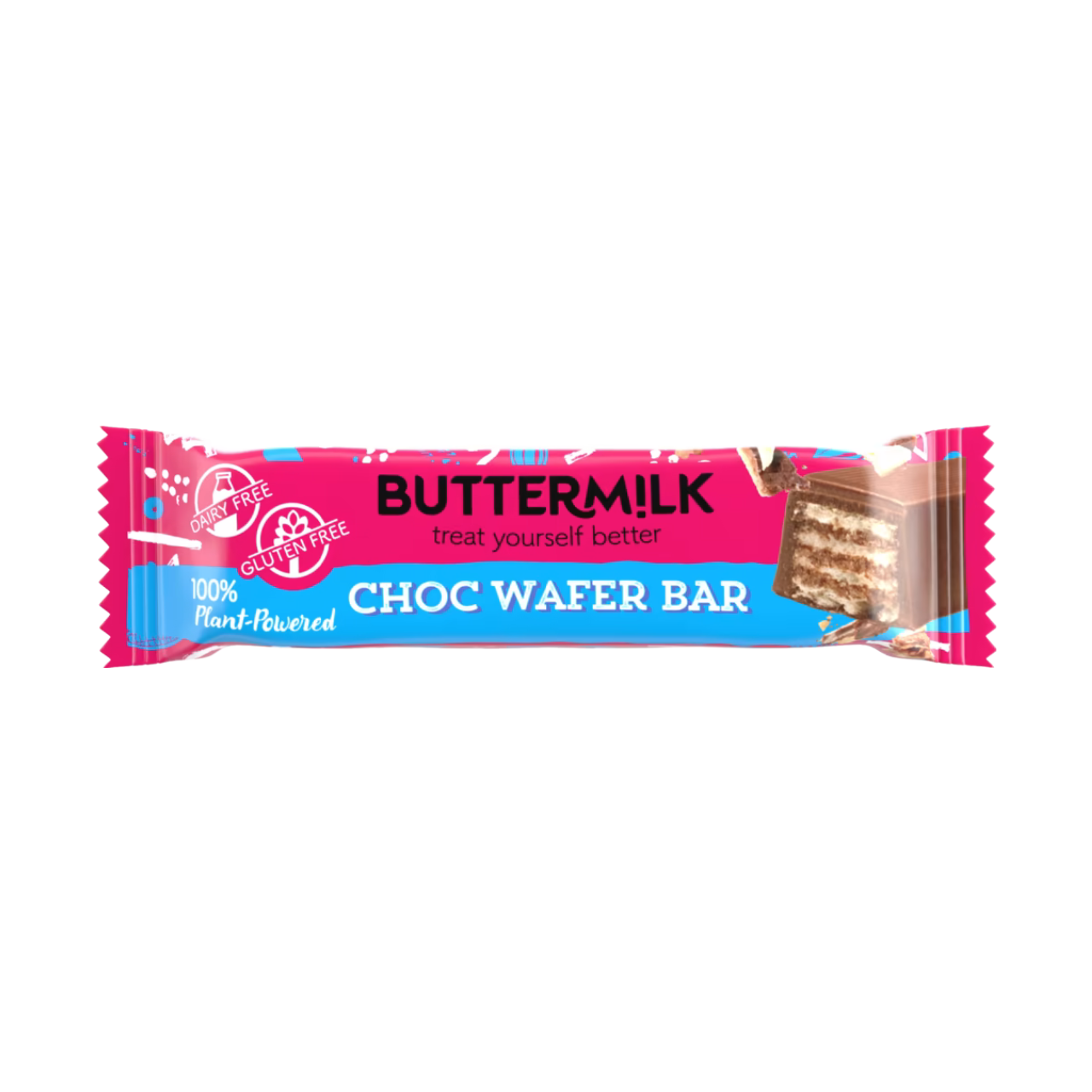 Buttermilk Plant-Powered Choccy Wafer Bar 38g