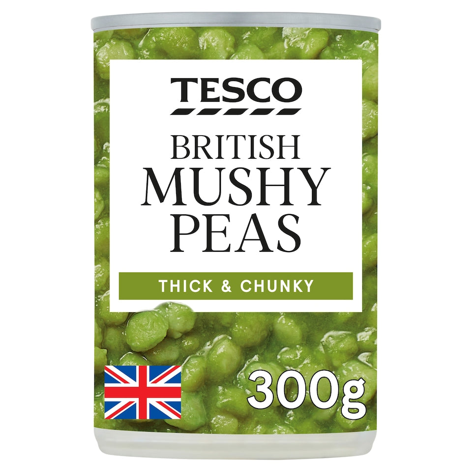 Tesco British Mushy Peas, 300g