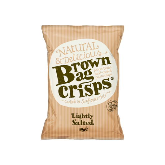 Brown Bag Crisps Lightly Salted 40g