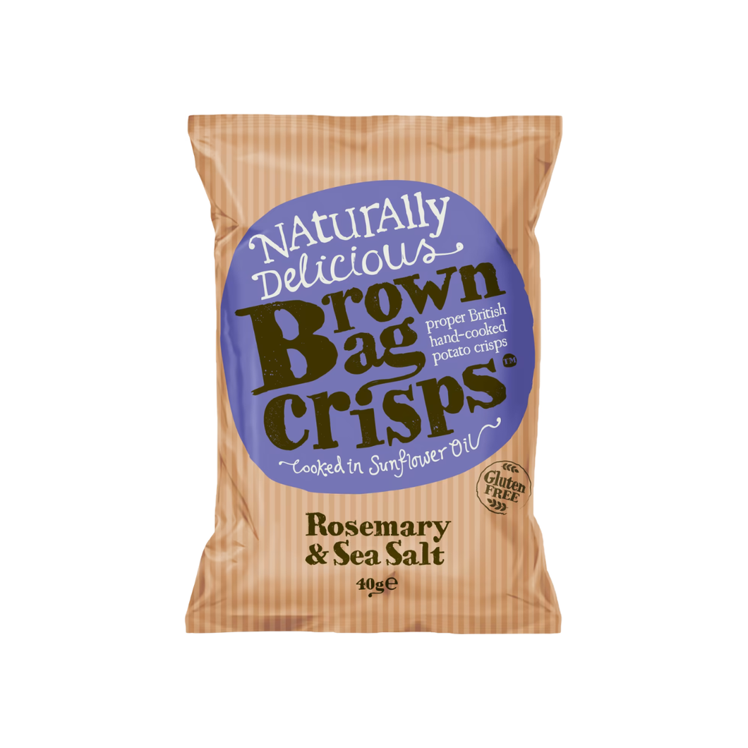 Brown Bag Crisps Rosemary & Sea Salt 40g