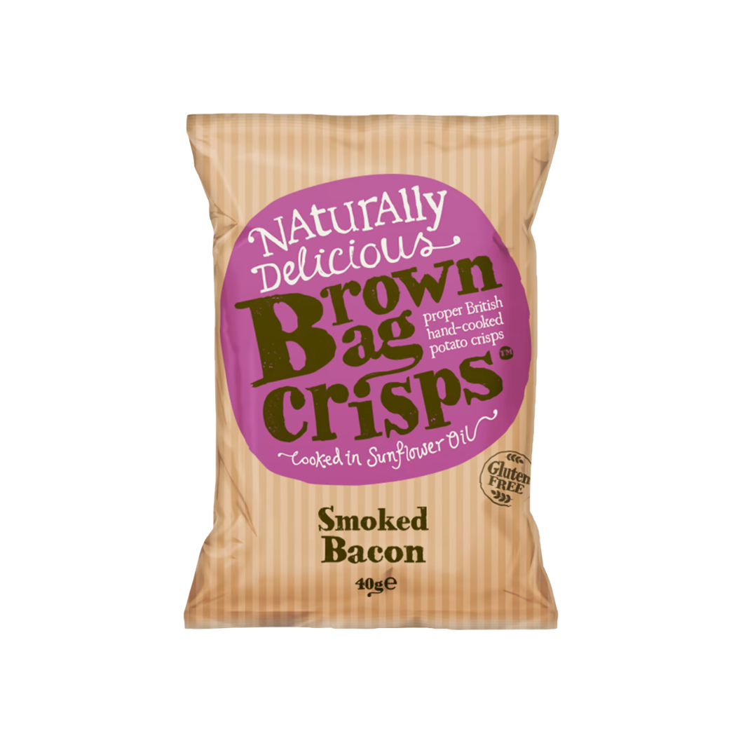 Brown Bag Crisps Smoked Bacon 40G