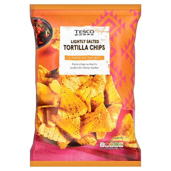 Tesco Lightly Salted Tortilla Chips, 175g