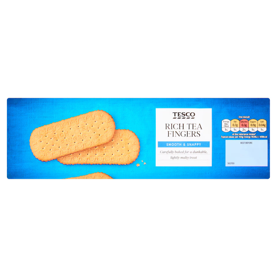 Tesco Rich Tea Fingers, 250g