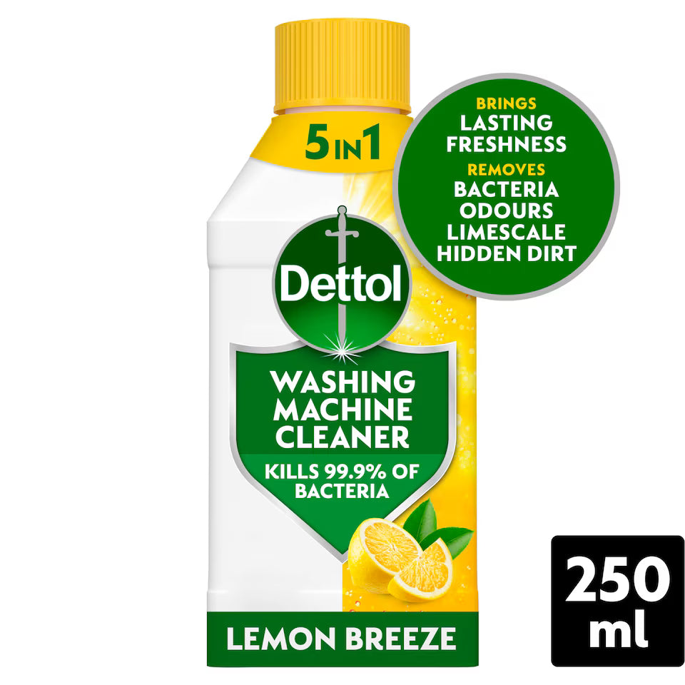 Dettol Antibacterial Limescale Washing Machine Cleaner Citrus 250ml