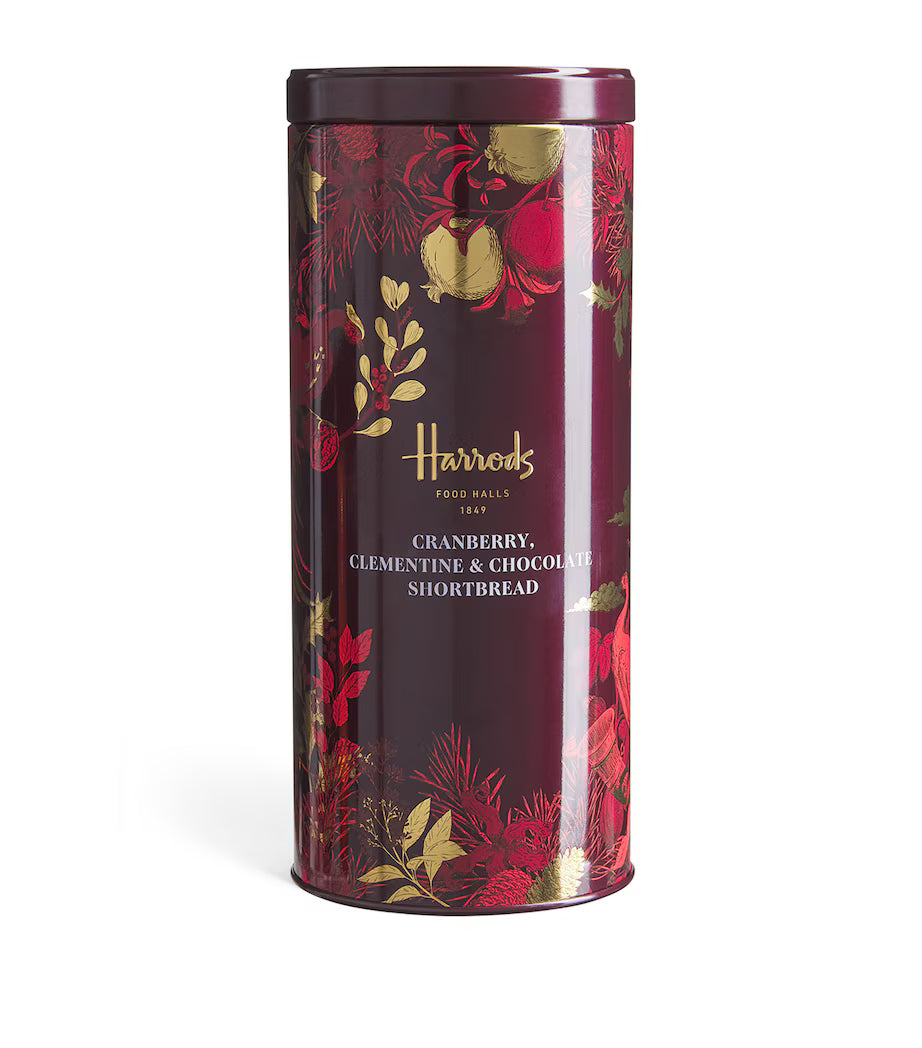 Harrods Milk-Coated Cranberry, Clementine & Chocolate Chip Shortbread Biscuits (200g)