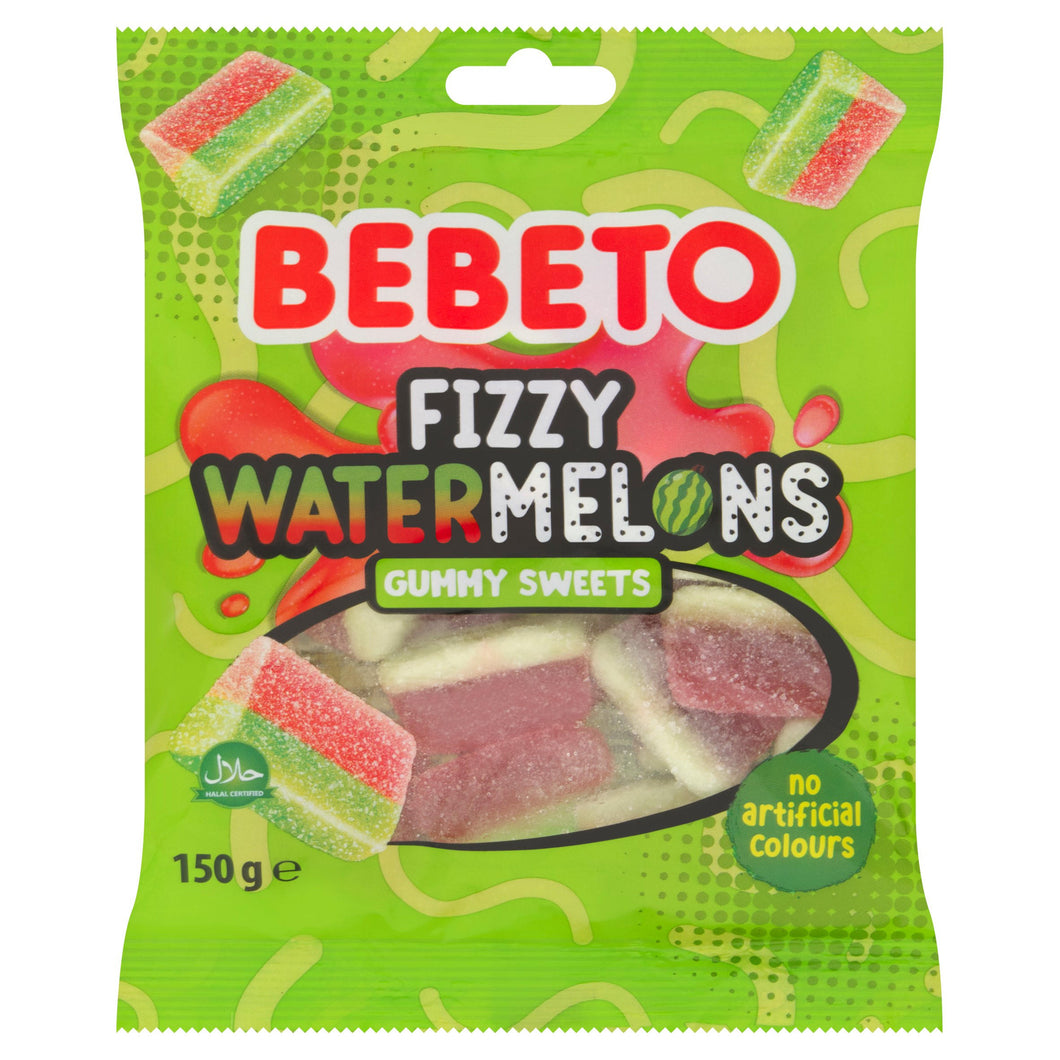 Bebeto Fizzy Watermelons Gummy Sweets 150g