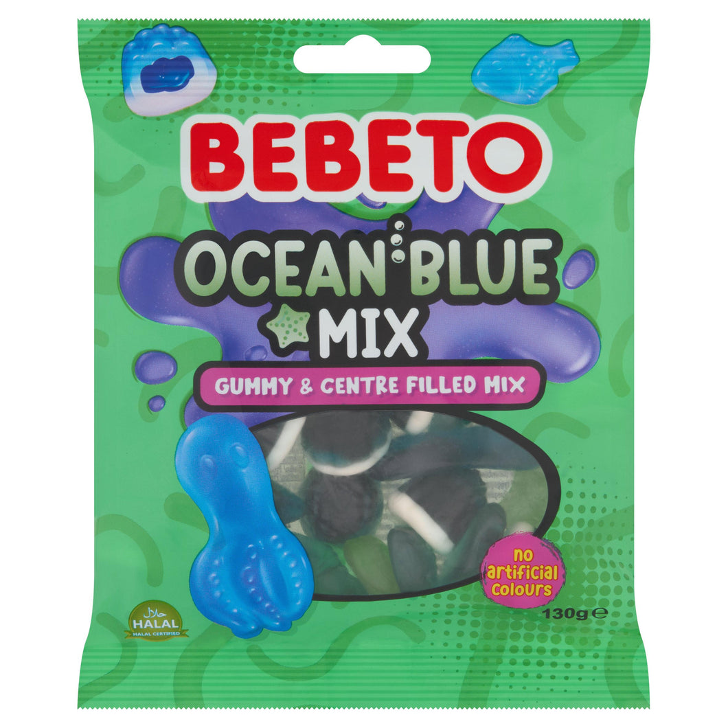 Bebeto Ocean Blue Gummy & Centre Filled Mix 130g