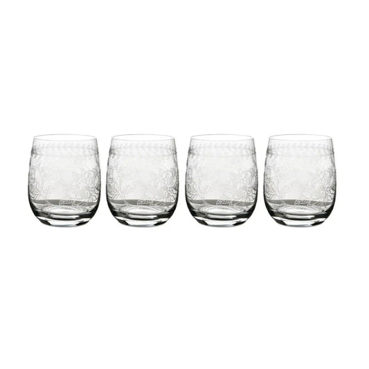 Portmeirion Botanic Garden Set of 4 Crystal Tumblers