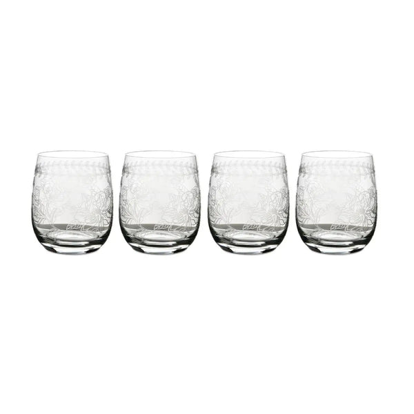 Portmeirion Botanic Garden Set of 4 Crystal Tumblers