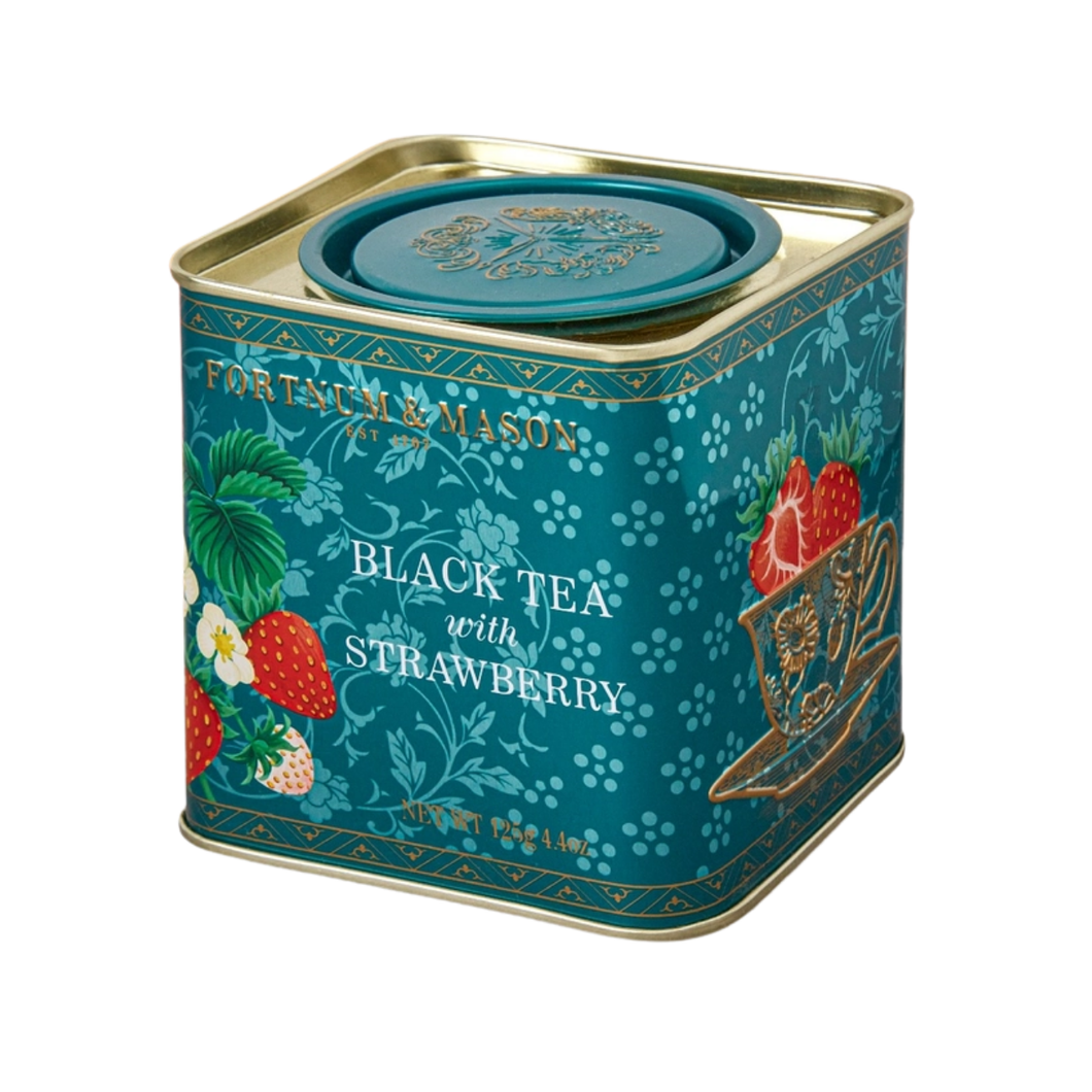 Fortnum & Mason Black Tea with Strawberry Loose Leaf Caddy 125g
