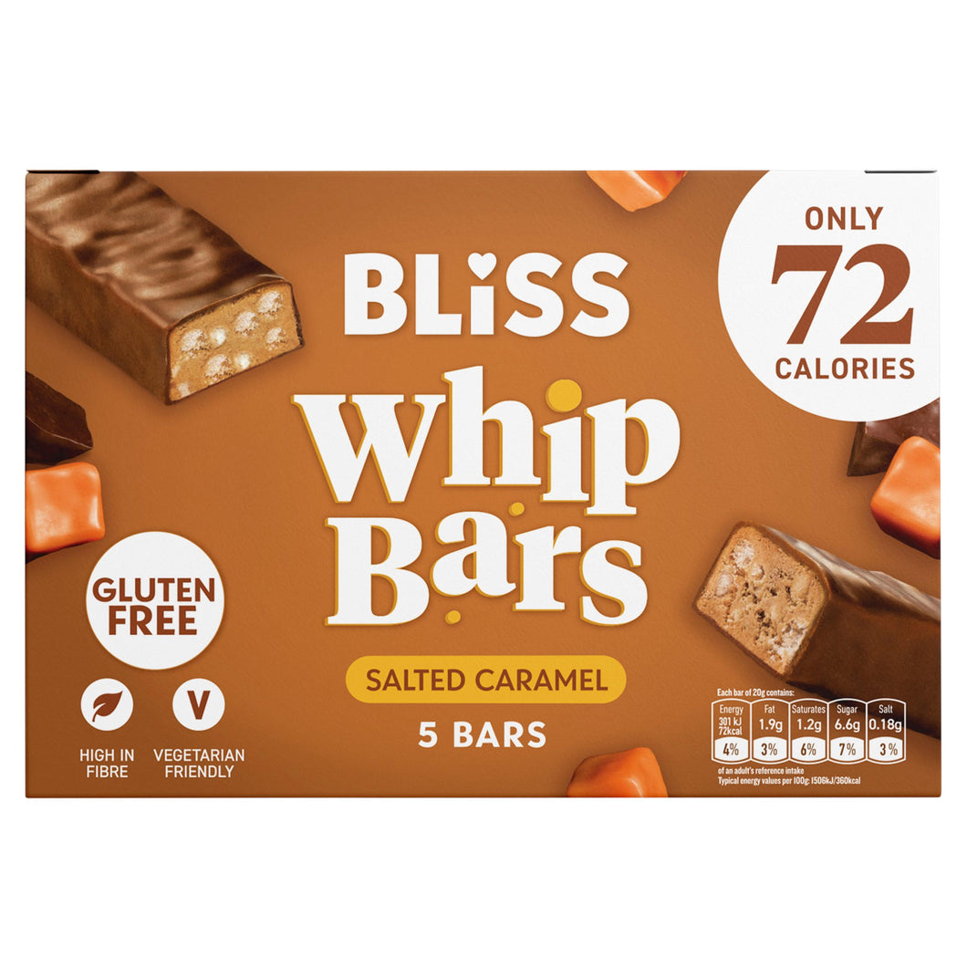 Bliss Salted Caramel Whip Bars 5 x 20g (100g)
