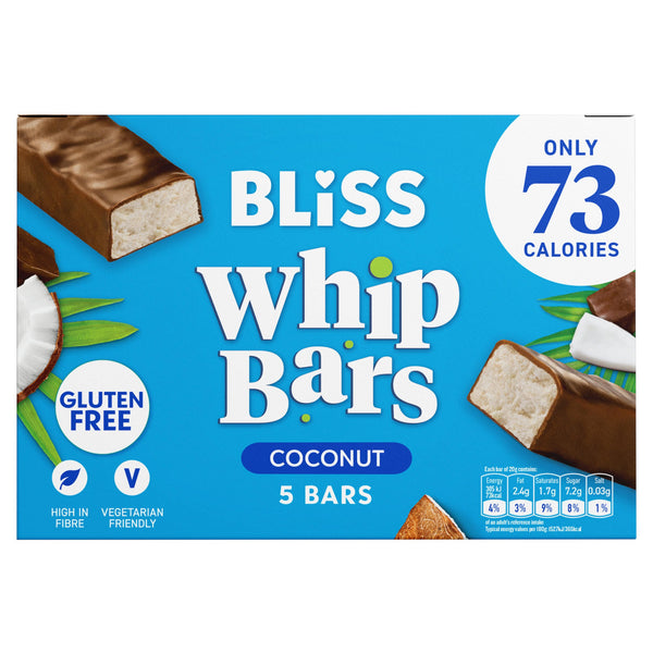 Bliss Whip Bars Coconut 5 x 20g (100g)