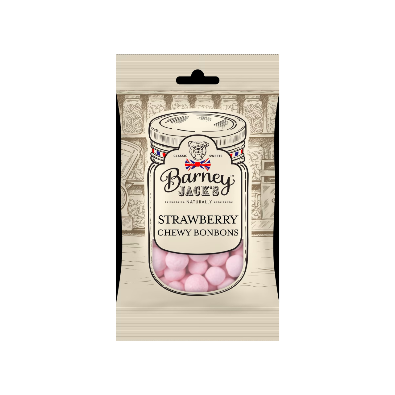Barney Jack's Strawberry Chewy Bonbons 125g