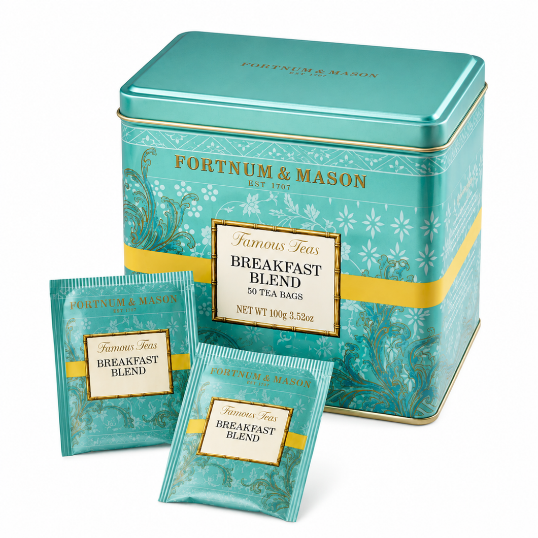 Fortnum & Mason Breakfast Blend 50 Teabags Tin