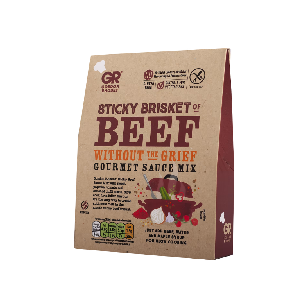 Gordon Rhodes Sticky Brisket Of Beef Without The Grief Gourmet Sauce Mix 75G